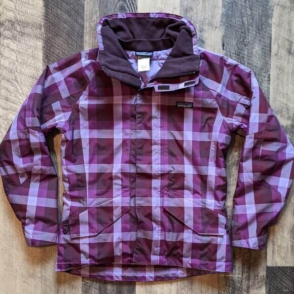 Patagonia Insulated Sidewall Jacket Plaid Ski Snowboard - Picture 2 of 9